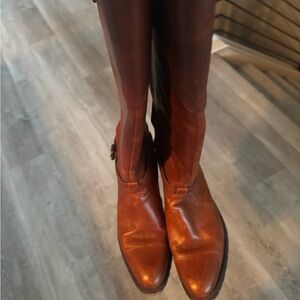 Brown Leather Riding Boots